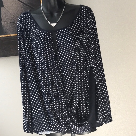 NWT Ann Taylor Wrap Top Sz XLP - Picture 2 of 8